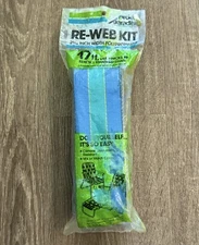 NOS Arden Paradise Re-Web Kit Webbing 15ft x 2 2/16in Aluminum Lawn Chair Blue