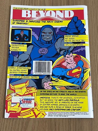 Beyond Superman Commodore 64 Cassette - Rare & Working -👽👾Retro Gift Idea👾👽 - Afbeelding 13 van 24