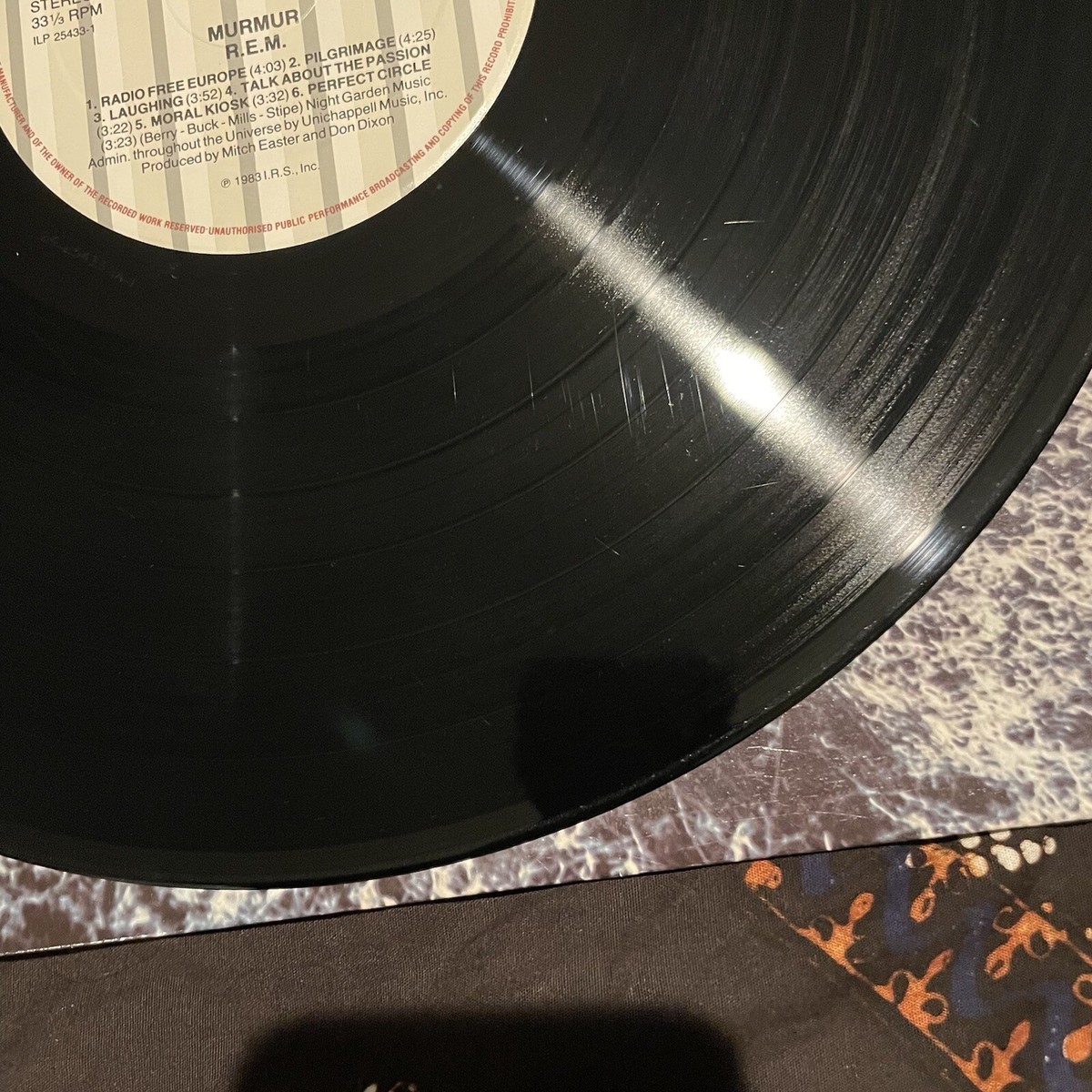 【1983年 国内初版】R.E.M.「マーマー」アナログ盤 LP レコード 帯付 R.E.M. - Murmur [LP] 83年日本盤 オリジナル レア ｜ROCK