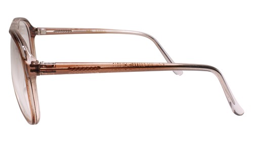 Classic 90s True Genuine Vintage Retro Aviation Clear Lens Glasses Brown Frame - Picture 3 of 4