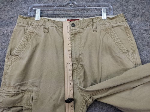 Chaps Hose Herren 34x30 Beige Cargo Taschen Utility Y2K Denim - Bild 8 von 16