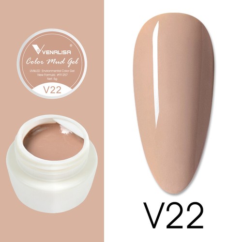 VENALISA Colour Mud Gel Pure Color Paint Gel, Nail Art Design Gel Polish 22-50 - Picture 12 of 27