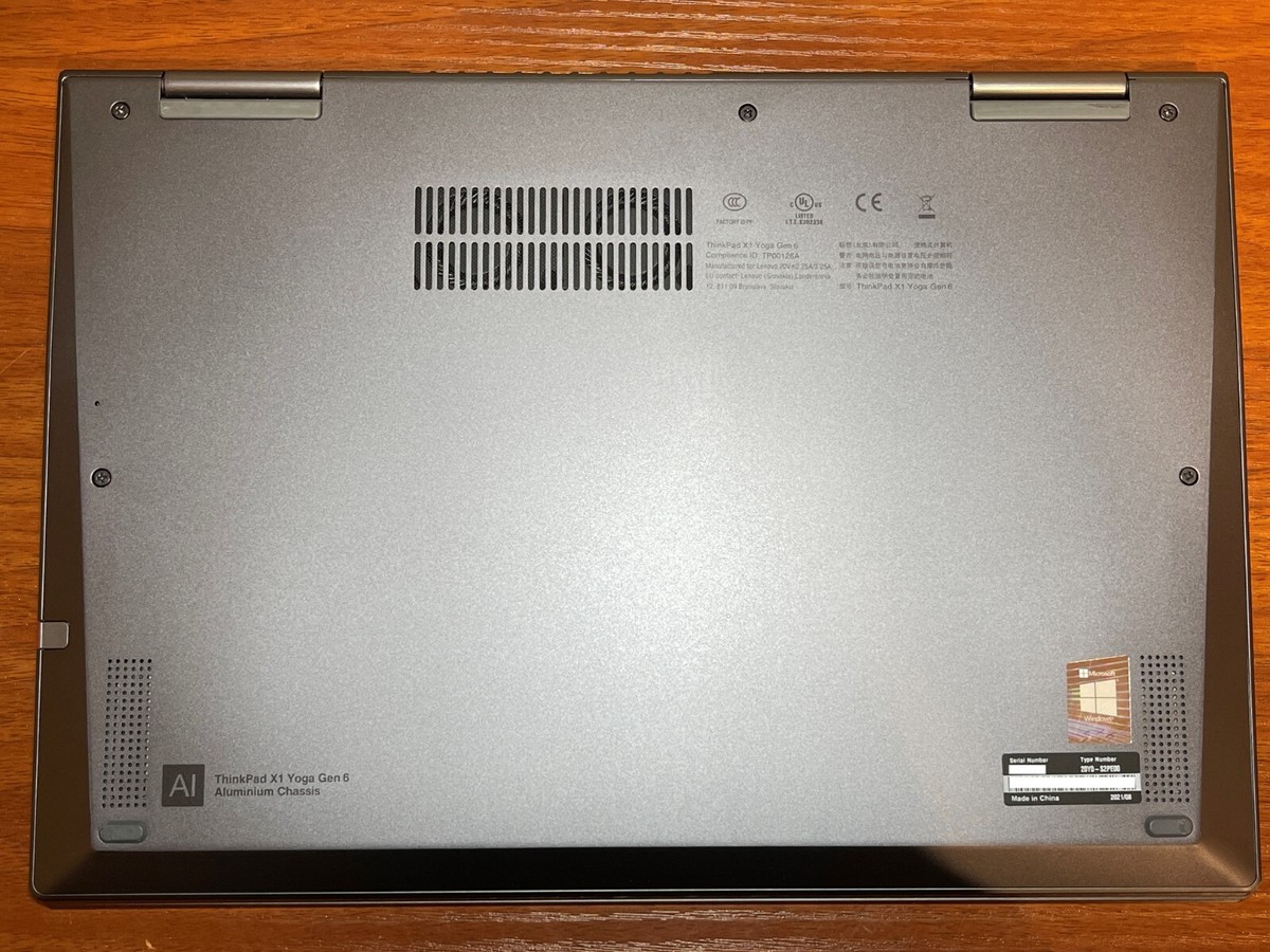 Lenovo ThinkPad X1 Yoga Gen 6 UHD 4K Resolution Intel i7-1185G7