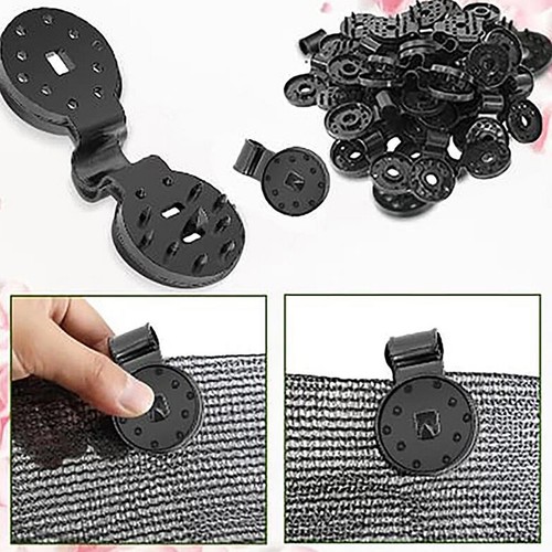 100Pcs Shade Cloth Plastic Clips Sun Shade Net Clips Greenhouse Fabric Fix Cl-mx - Bild 6 von 10