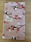 Japanese Tenugui Hand-Dyed Cotton Tapestry Wall Decor Sakura Panda