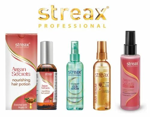 Streax Pro Serum do włosów VITA GLOSS Witamina E Odżywka do orzechów włoskich Prostowanie Prasowane - Zdjęcie 1 z 8