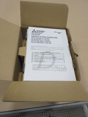 Mitsubishi Electric FR-D720-100-NA Mitsubishi VFD 240V 3PH - Picture 4 of 6