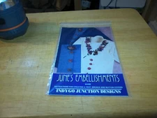 "June's Embellishments"  Indygo Junction Sewing Applique Pattern # IJ400