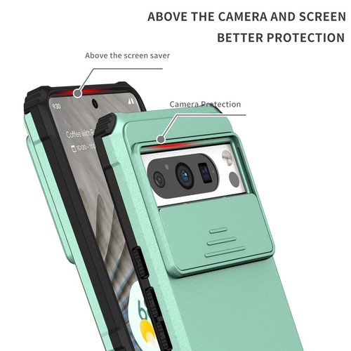 For Google Pixel 9 Pro XL Pixel 8 Rugged Stand Case with Slide Camera Lens Cover - Picture 51 of 92