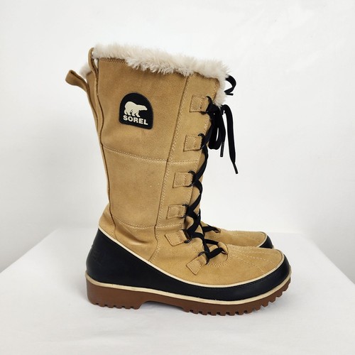 Botas de invierno impermeables de gamuza y piel sintética con cordones SOREL Tivoli High II para mujer - Imagen 3 de 17