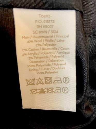 Boden Wollmischung zweireihiger karierter Blazer Gr. 4R - Bild 17 von 18