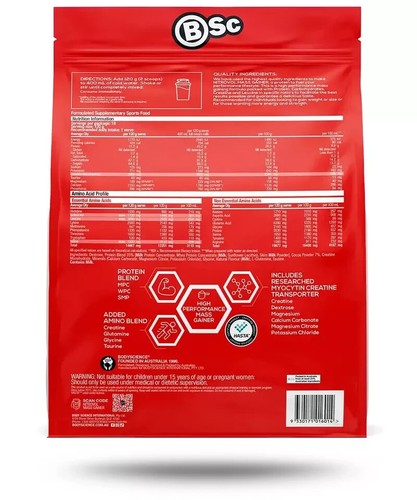 BSC Nitrovol Mass Gainer Protein 2.2kg | Body Science | Mass Gainer | Creatine - Picture 5 of 5