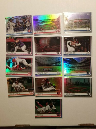 Lote paralelo Rainbow Foil 2019 Topps Serie 2 x55 (Stanton, McCutchen, Myers,+) - Imagen 4 de 4