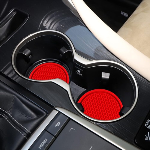 Posavasos Coche, 4 Piezas Universal Antideslizante Portavasos Integrados,Accesorios Interior - Imagen 28 de 66