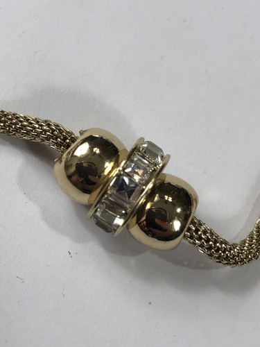 Chico's Station Necklace Gold Tone Pave Rhinestone 38" to 40" Length - NWT - Picture 11 of 15