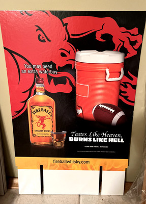Fireball Whisky Advertisement whisky, scotch, liquor collectible 