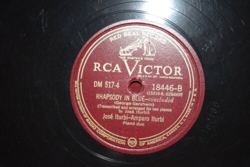 Gershwin Rhapsody In Blue 2x 78 LP Jose Amparo Iturbi DM 517 RCA Victor VG+/VG+ - Picture 5 of 14