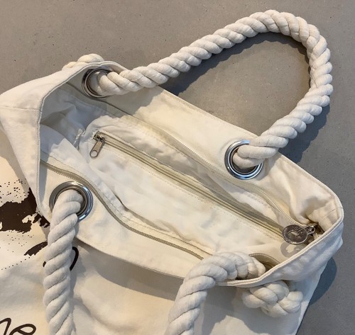 Stella McCartney Tote Bag 'Happiness On Planet Earth' Whateverittakes.org Cream - Picture 3 of 5