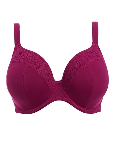 Elomi Indie Bikini Top Berry Size 36G Side Support Multiway Plunge Swim Bra 7536 - Picture 5 of 12