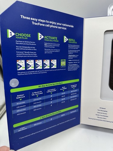 Tracfone Alcatel One Touch A205G Value Pack No Contract Cell Phone NEW In Box - Picture 3 of 14