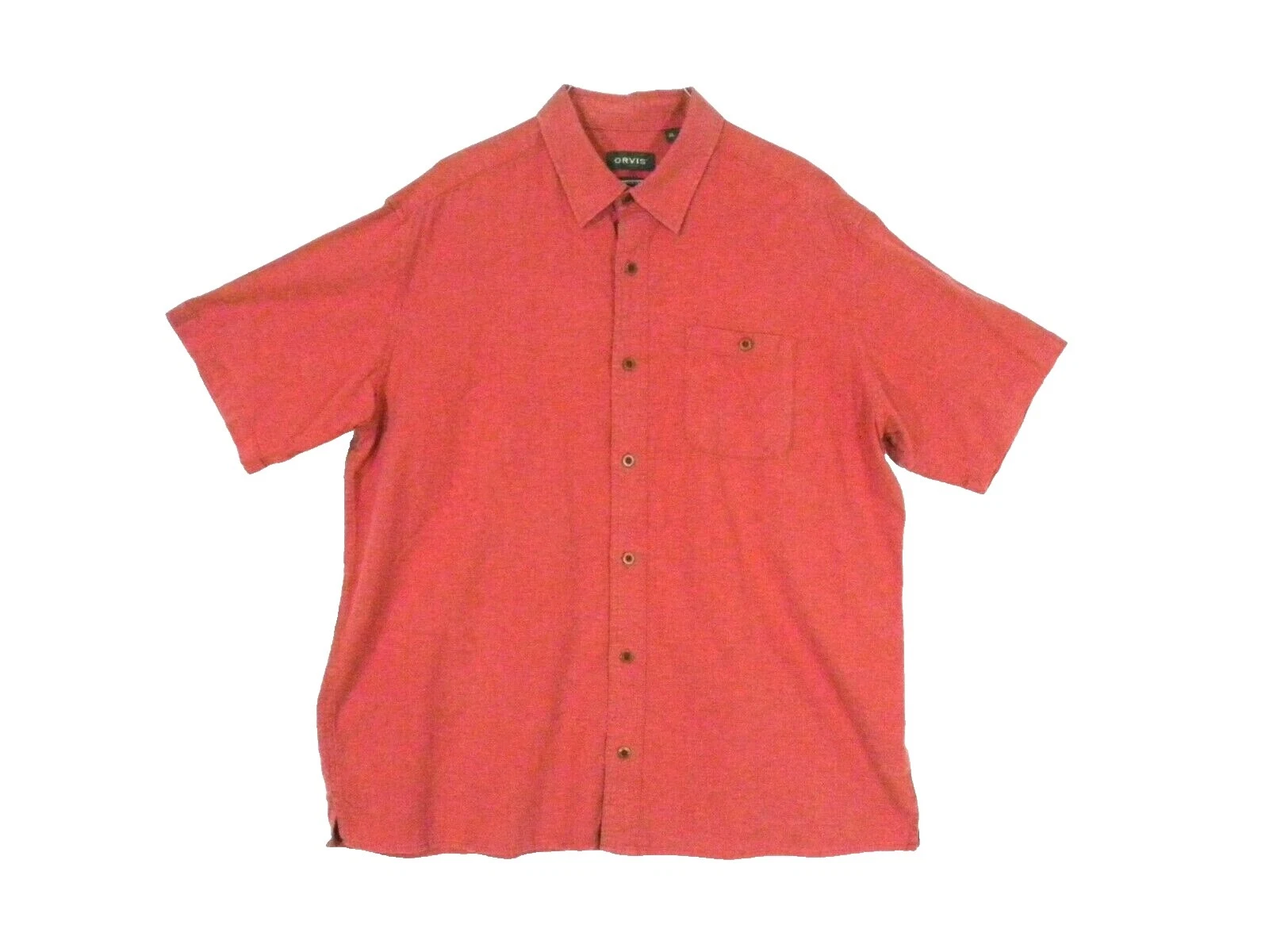 Tamaño Regular de cáñamo Orvis Informal Con Botones camisas para hombres