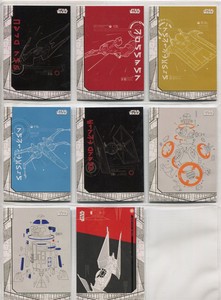 Star Wars Last Jedi Complete Blueprints Chase Card Set BP1-8 | eBay