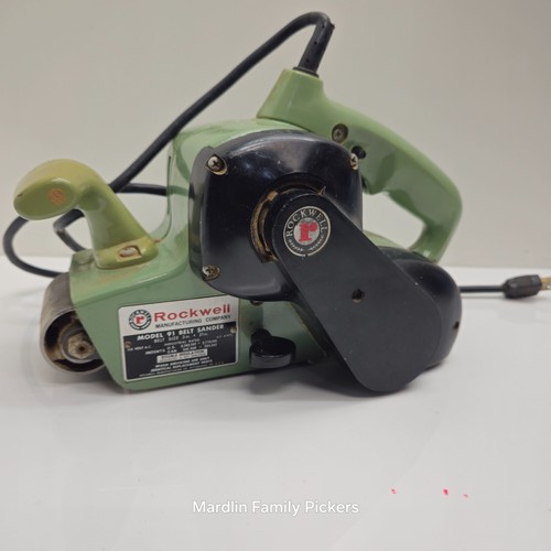 Vintage Rockwell Modell 91 Bandschleifer 3x21 Made in Japan getestet funktioniert schwer Du