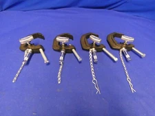 Matthews 429762 Pipe Clamps w/5/8" Pins, QTY 4 Total (3 w/safety features)