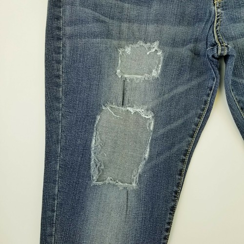 Denizen 16 Short 33x30 Modern Skinny Leg Distressed Ripped Blue Women's Jeans - Picture 7 of 12