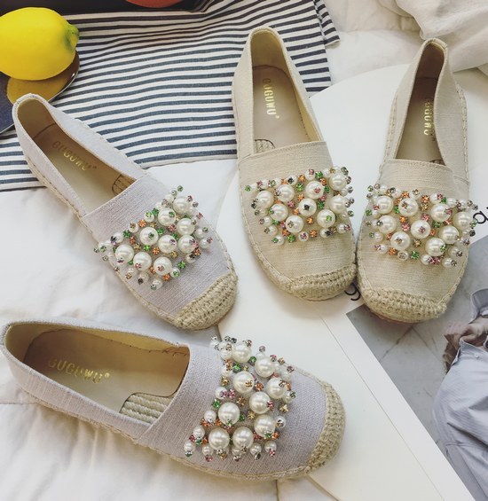 ballerine mocassini in tela beige grigio perle comodi fashion eleganti CW972 ballerine mocassini in tela beige grigio perle CW972 comodi fashion eleganti CW972 perle 39124b