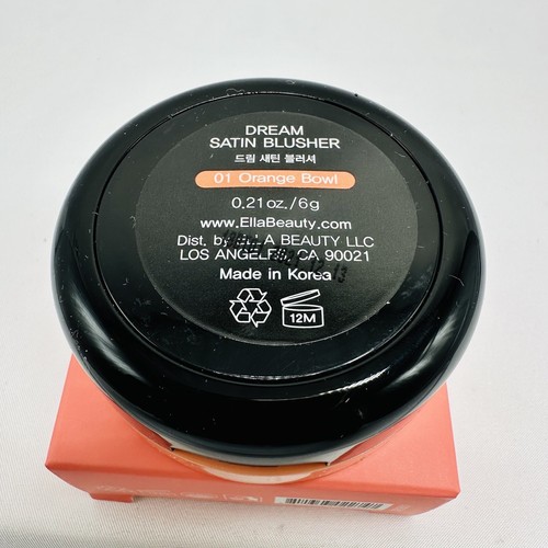 Ella Beauty DREAM Satin Blusher, 01 Orange Bowl, 0.21 oz, - Picture 5 of 10