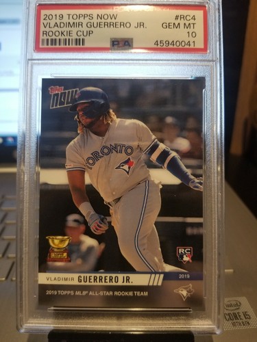 2019 VLADIMIR GUERRERO JR. TOPPS NOW ROOKIE CUP RC #RC4 PSA GEM 10 GEM. - Picture 3 of 9