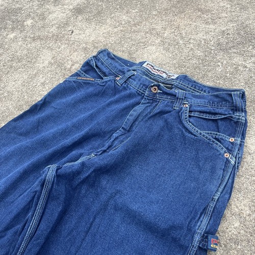 Jeans Vintage Parasuco Extreme Fit Baggy Denim Blu Falegname Uomo 36x32 y2k - Foto 5 di 11