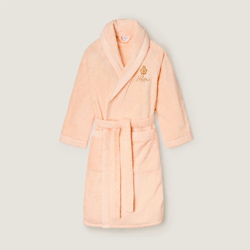 Ritz Paris Signature Bathrobe Apricot Peach XL - Picture 2 of 2