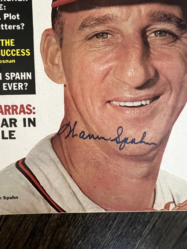 1964 signed WARREN SPAHN Sport Magazine & Exclusive Life Story Magazine - Picture 4 of 13