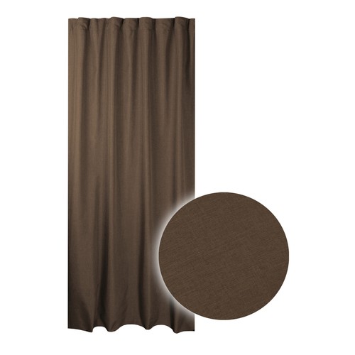 Juego de 2 cortinas cinta rizada 140x245 cm estructura opaca aspecto de lino liso Gardi - Imagen 97 de 100