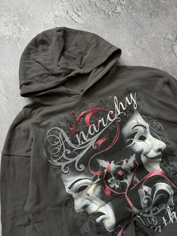 Spiral XXL Vintage Big Logo Anarchy Apathy Hoodie Sweatshirt Hooded Streetwear - Image 2 of 4