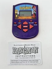 Hangman Handheld Electronic Game Milton Bradley Tested Works 2002
