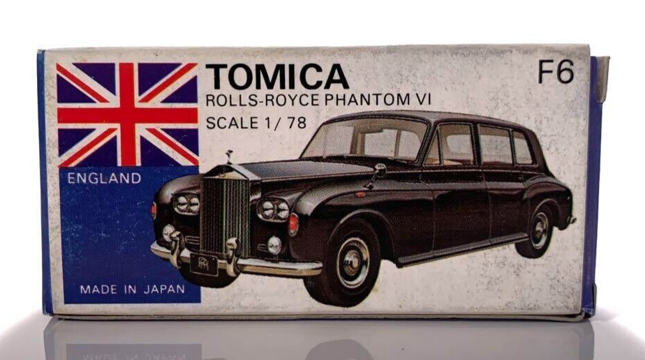 Tomica Rolls Royce Blue Box Foreign Car Series F6 Phantom Vi Tomica Rolls Royce Blue Box Foreign Car Series F6 Phantom Vi
