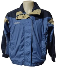 Columbia Jacket Women 14/16  Full Zipper Snap Covered Zippered Pockets Bugaboo