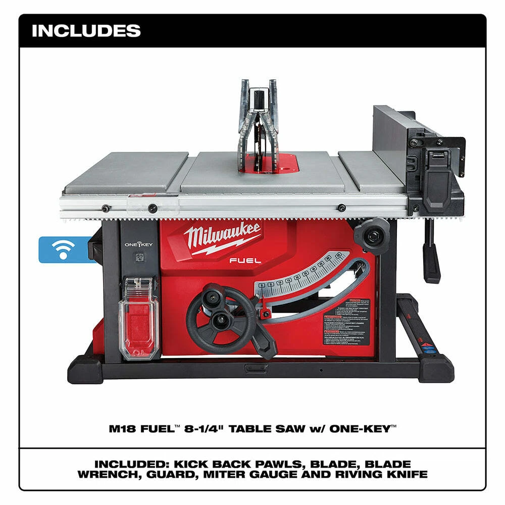 Milwaukee 2736 20 M18 FUEL 18V 8 1 4 Inch One Key Cordless Table