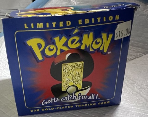 Tarjeta coleccionable Pokemon Burger King Charizard 1999 chapada en oro de 23 quilates con Pokeball nueva en caja - Imagen 2 de 8