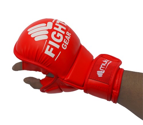 Muka MMA Schutzhandschuhe Grappling PU Leder 7oz MuayThai Training Kickboxen - Bild 21 von 30