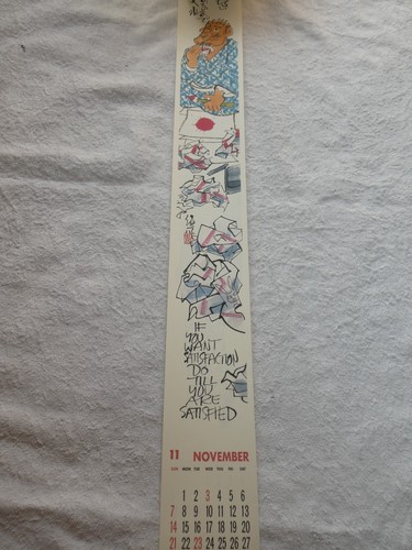Clifton Karhu Wall Calendar With Wisdom Quotes - Rare 1999 Edition - Picture 15 of 16