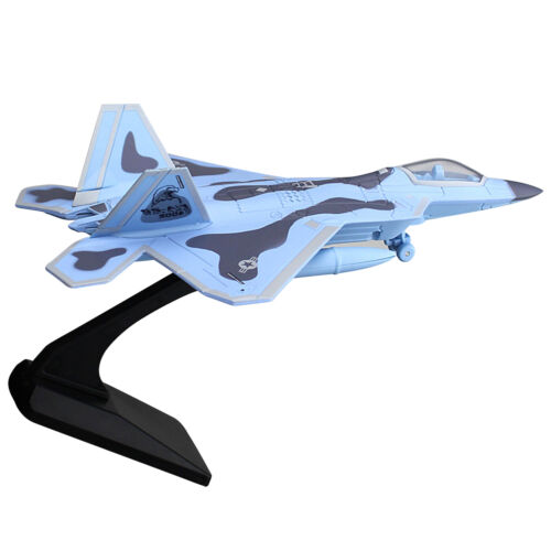 1:100 Pull Back Aviation Aircraft F-22 Fighter Military Aircraft W/ Sound&Light - Picture 8 of 12