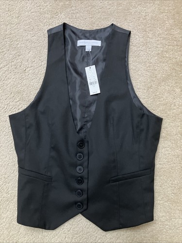 Women’s New York & Company Dress Vest Sleeveless Black Sz 6 New With Tags - Picture 2 of 8