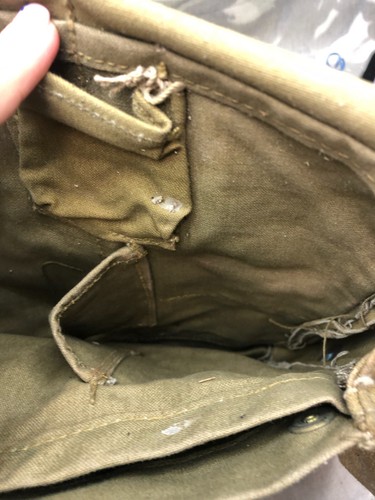 Original WW2 British Army Soldiers Gas Mask Bag - Wartime Dated - Picture 11 of 16