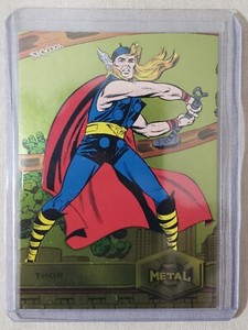 2021 Skybox Spiderman Marvel Metal Universe Thor High Series #189 SP YELLOW!
