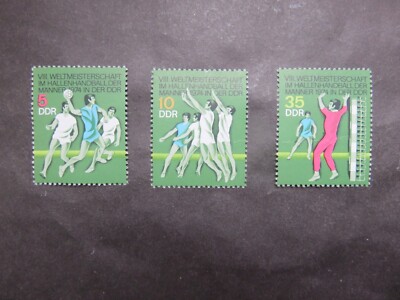 1974 DDR MiNr. DD 1928 1930 Weltmeisterschaft Handball WM postfrisch