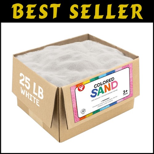 Sensory Exploration farbiger Sand Kit - 12 Farben, sicher für Kinder, 25 Pfund Produktbündel